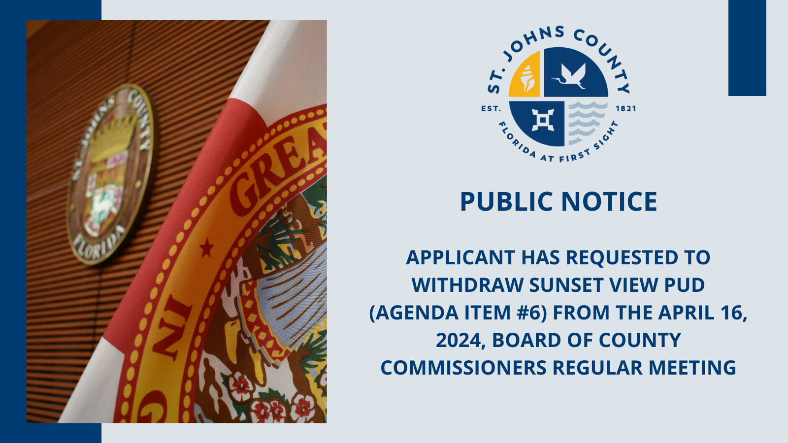 Public Notice – Sunset View PUD