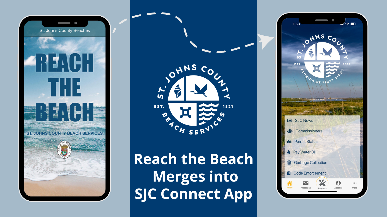 Reach the Beach App & SJC Connect App Merger
