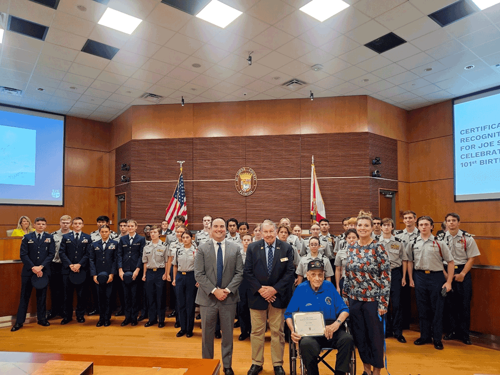 St. Johns County Honors 101-Year-Old World War II Veteran