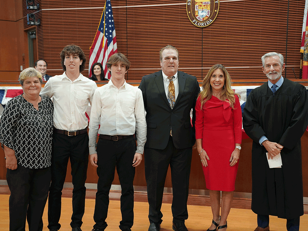 Honorable Judge Charles Tinlin, Ann Taylor, County Commissioner District 5, and the Taylor family.