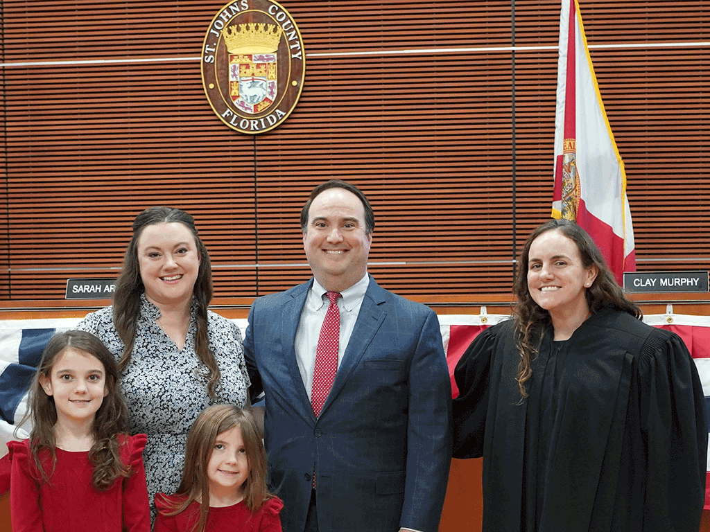 Honorable Judge Lauren Blocker, Christian Whitehurst, County Commissioner District 1, and the Whitehurst family.