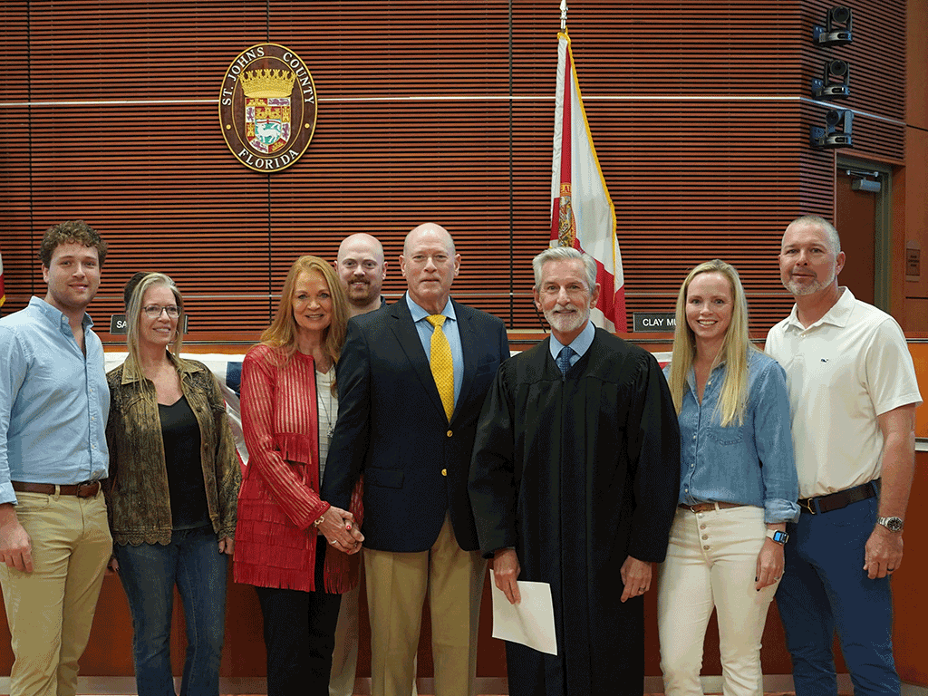 Honorable Judge Charles Tinlin, Clay Murphy, County Commissioner District 3, and the Murphy family.