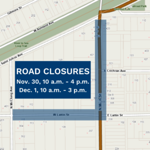 Hastings Fall Festival road closure map