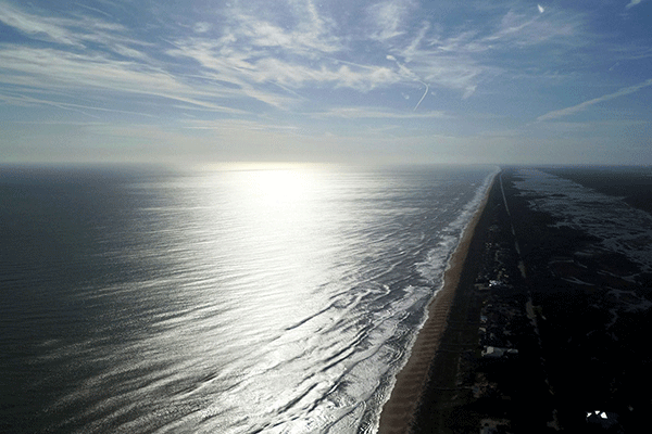 aerial view of Vilano beach