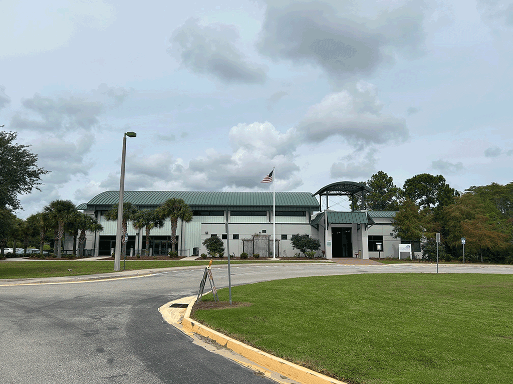 The front of the Solomon Calhoun Community Center